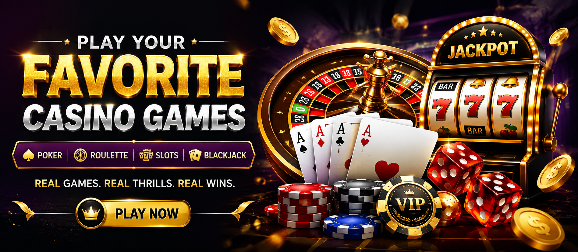 Casino gaming banner